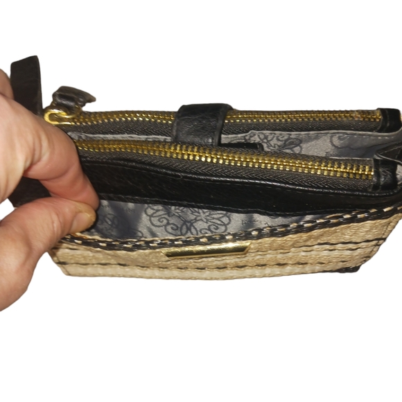 NEW Enzo Angiolini Woven Straw and Leather Wallet - Picture 8 of 9